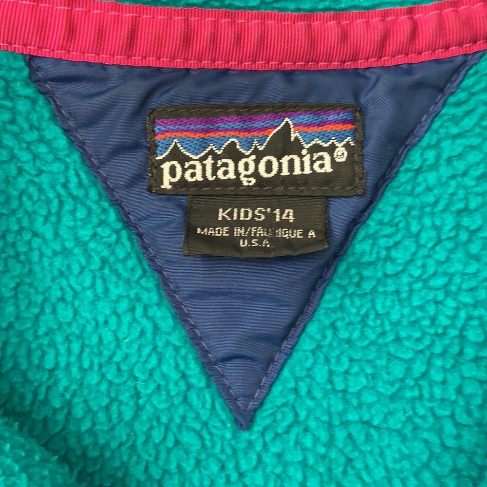 Rare Vintage Kids Patagonia Snap T Fleece 80s 90s - Picture 2 of 5